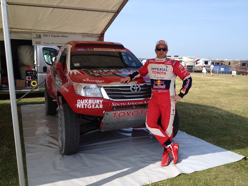 Geniel De Villiers and Dakar Racing Toyota Hilux